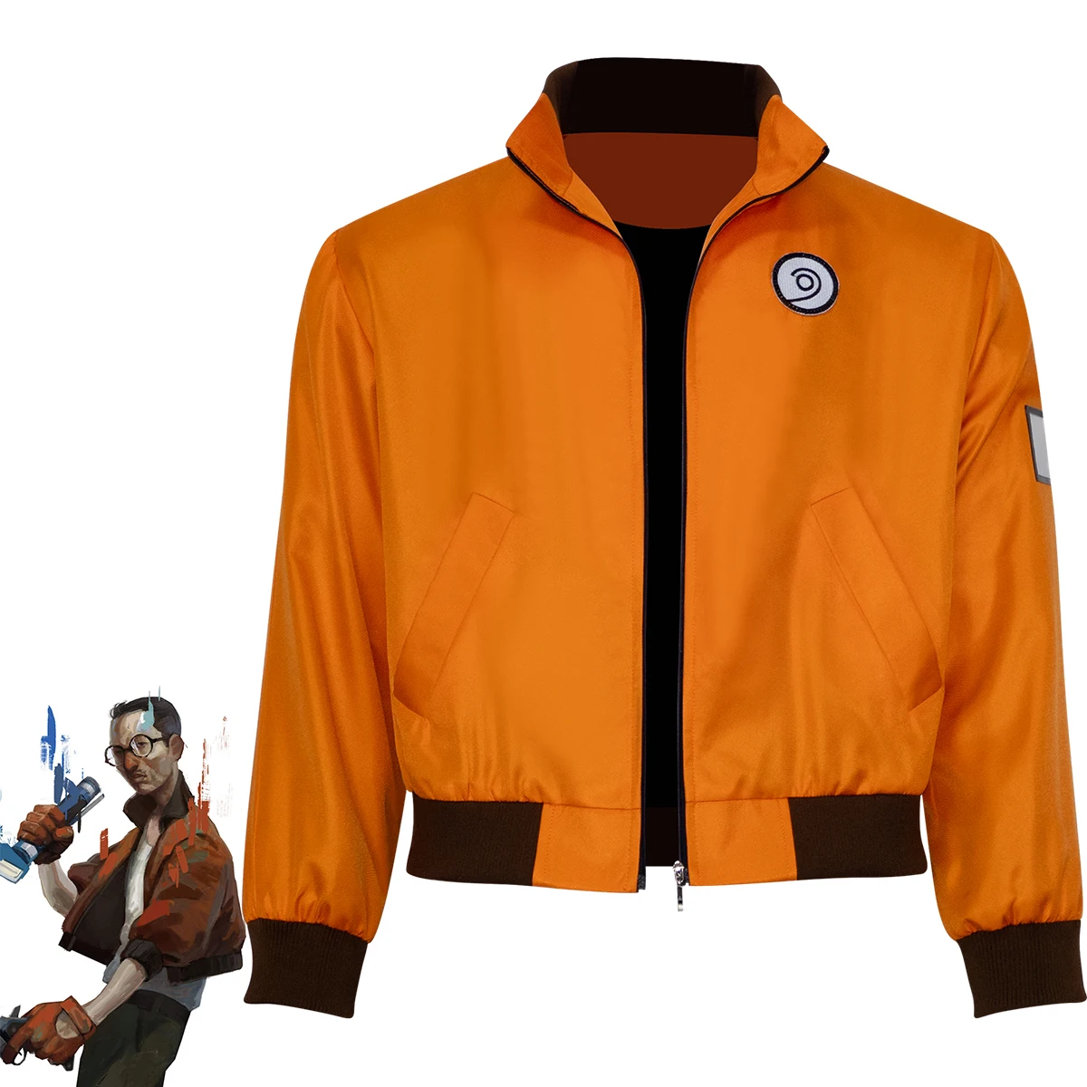 

Disco Elysium Kim Kitsuragi Cosplay Costume Kim's Orange Aerostatic Bomber Pilot Jacket