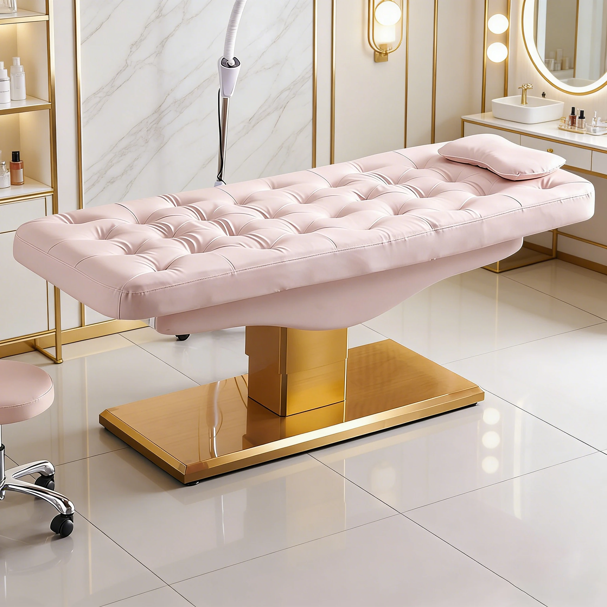 Professional Electric Adjustable Massage Beauty Bed Table Reclining Beauty Chair Cosmetology Couch