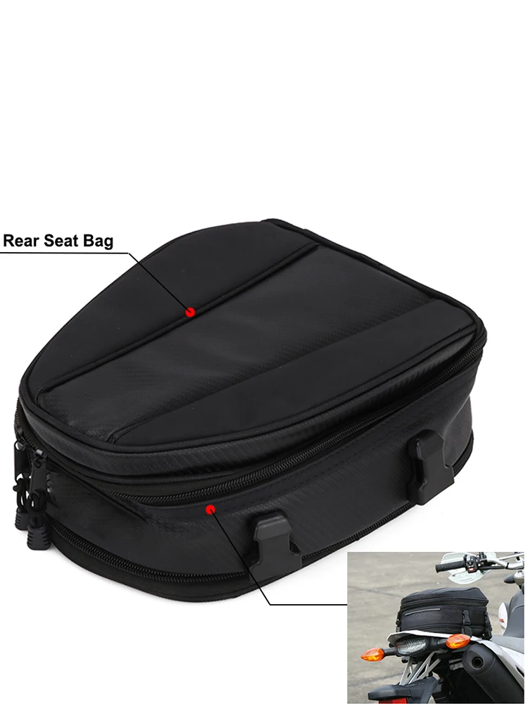 AliExpress JFGRACING Motorcycle Tail Bag For KTM HONDA Kawasaki Waterproof Tail Travel Rider Luggage Rear Back Seat Bag Large Capacity Dirt Pit Bike