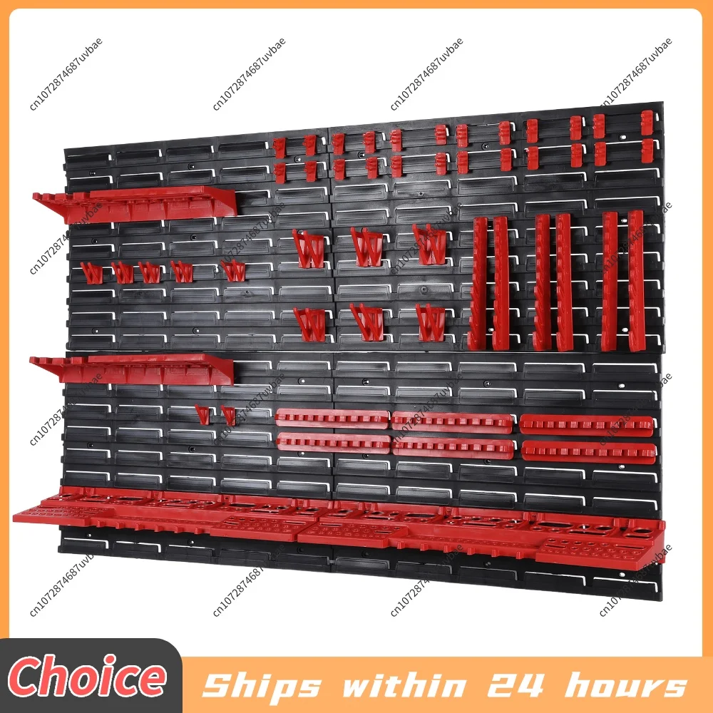 68-Piece Wall Mounted Pegboard Tool Rack Set Wrench Tray Holder Screwdriver Rack Garage Workshop for PP Plastic