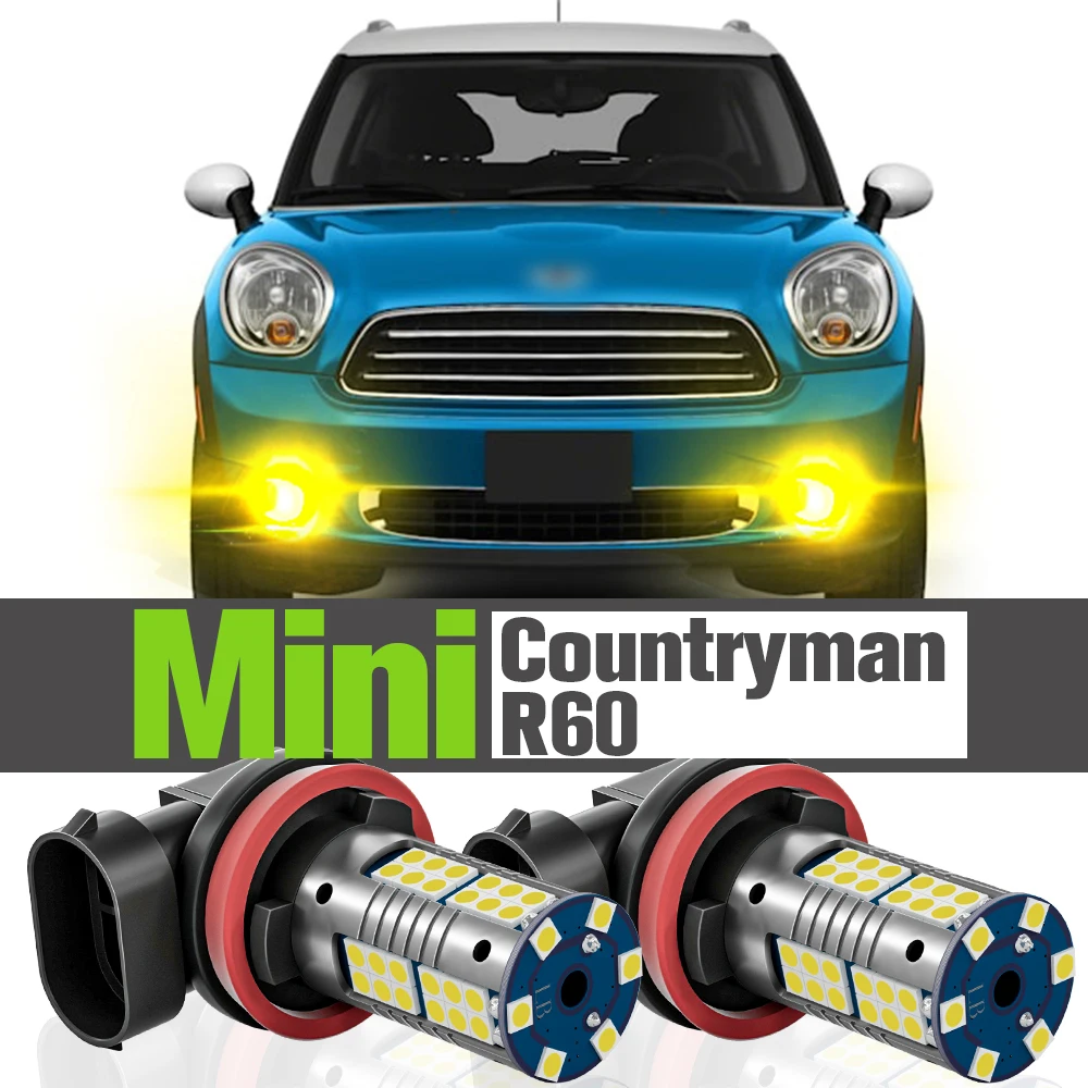 

2x LED Fog Light Accessories Lamp For Mini Cooper Countryman R60 2010 2011 2012 2013 2014 2015 2016