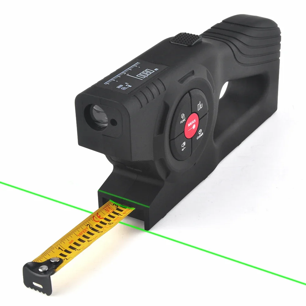 Wintape High Quality 3 in 1 Digital Tape Measure, Auto Lock Digital Measuring Tape with 50m Distance Laser  Measurement