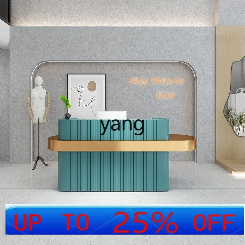 

LMM simple modern arc front desk clothing store small checkout page beauty salon