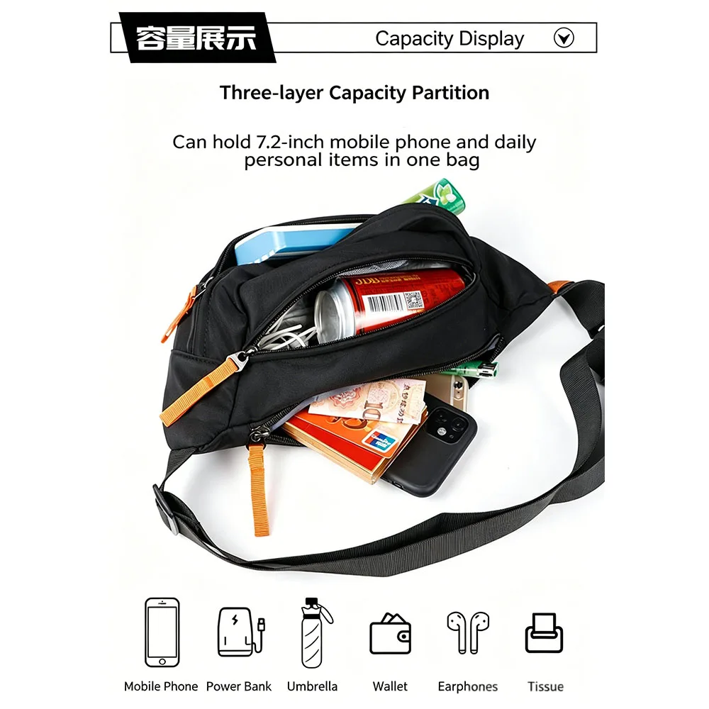 Street Riding Waist Bag Motorcycle Portable Bag Accessories For SUZUKI GSXR 125 150 250 600 750 1000 Unisex Fanny Pack 3 Colors 5