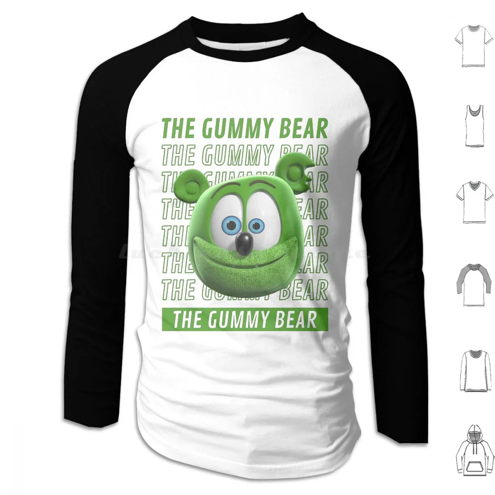 The Gummy Bear Hoodie cotton Long Sleeve Gummy Bear Funny Gummy Green Kids Character Gummib ? R Gummy Bears Bear Lucky