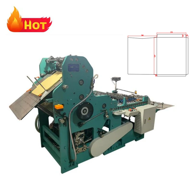 Machine for Producing Envelope Paper Folding Gluing Machine Paper Wallet Pocket Large Size Envelope Maker Making Machine