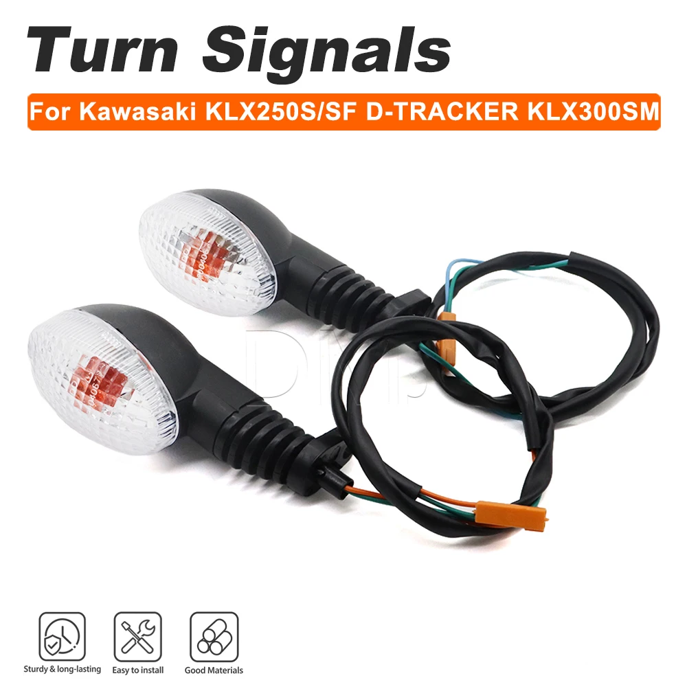 Motorcycle Accessories Front Rear Turn Signals Light Indicators For Kawasaki KLX250 S SF D-TRACKER KLX230R KLX300SM