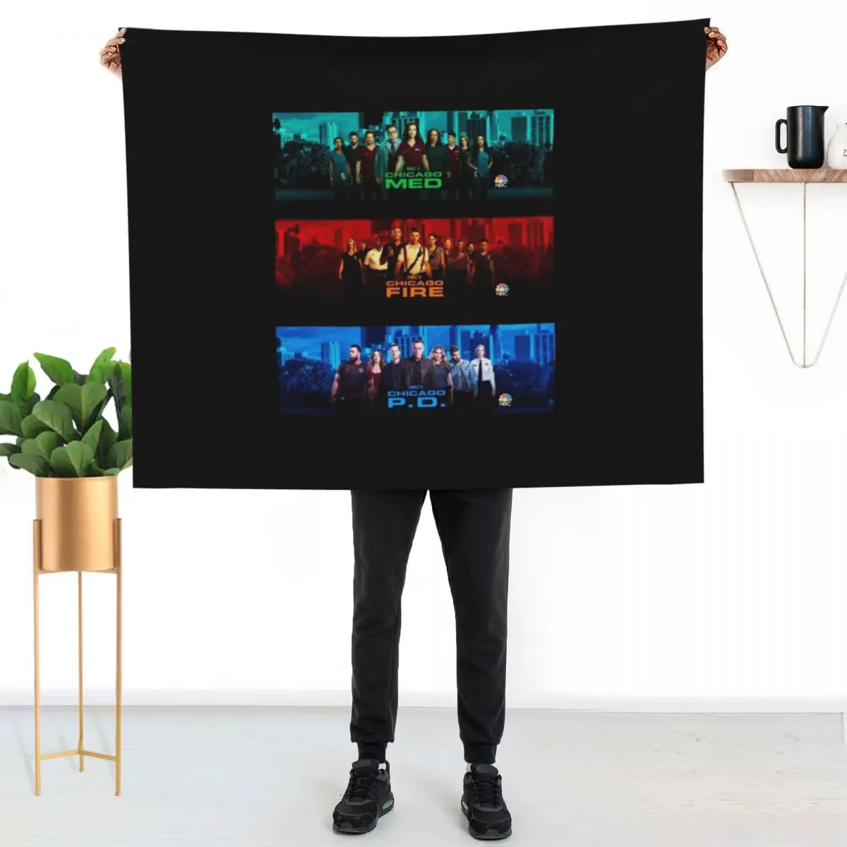 Chicago pd fire med Throw Blanket Weighted Flannel Fabric blankets ands Thins Polar Sofa Quilt Blankets