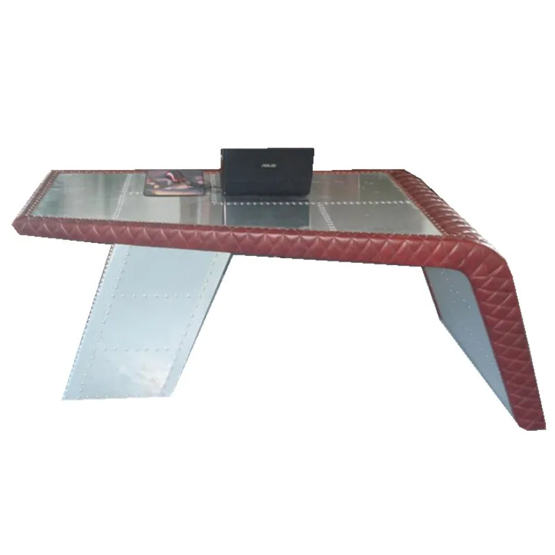 

American industrial style postmodern personality creative aluminum desk, negotiation desk, desk computer desk