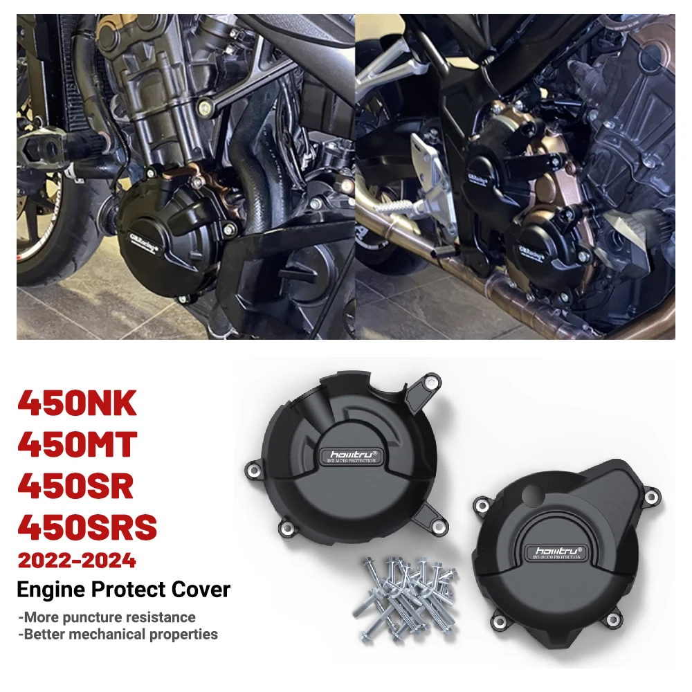 

For CFMOTO 450SR 2022-2023 450NK 2023+ 450SS 2022-2023 450MT 2024 Engine Protection Cover carbon-look