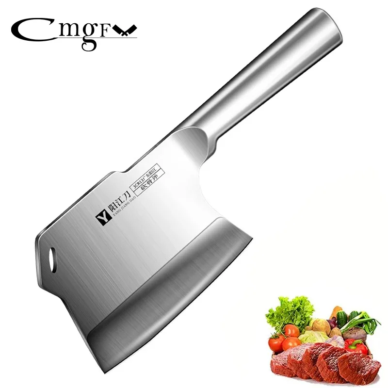 Kitchen knife Stainless steel axe chopping knife thickening chopping knife for household use large bone knife for commercial use