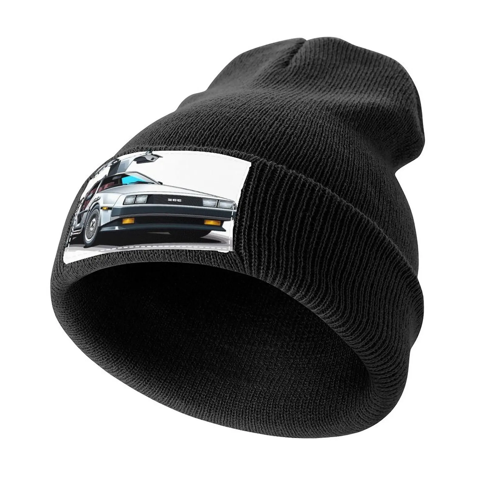 DeLorean Knitted Cap Hood Kids Hat Big Size Hat New Hat Sun Hats For Women Men's