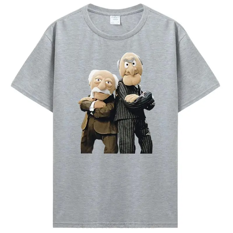 Statler and Waldorf Black T-Shirt Clothing Free Shipping Fashion 100% Cotton Good Quality Brand Cotton Shirt Style Cool Shirts