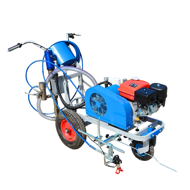 Football field cold paint road line marking machine