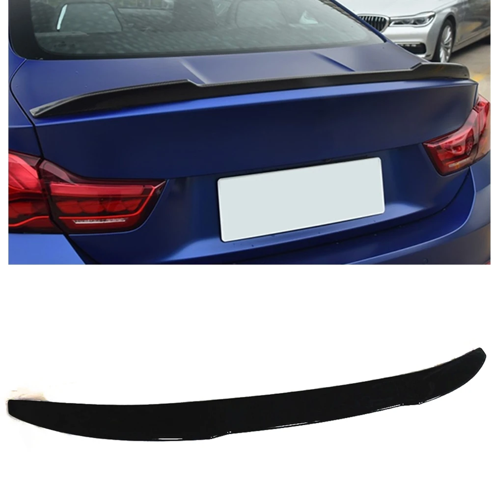 

Rear Trunk Lid Spoiler Wing For BMW New 4 Series G22 G23 430i 440i Coupe M 2020-2022 Glossy Black Decklid Trim Splitter Lip Flap