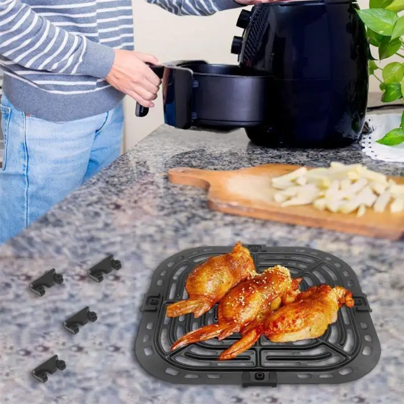 D0AB Nâng Cấp Chân Cao Su Cho Ngay Nồi Chiên Không Dầu Air Fryer Cao Su Thay Thế Ốp Lưng Một Phần Tab Cao Su Silicone Tab Cao Su