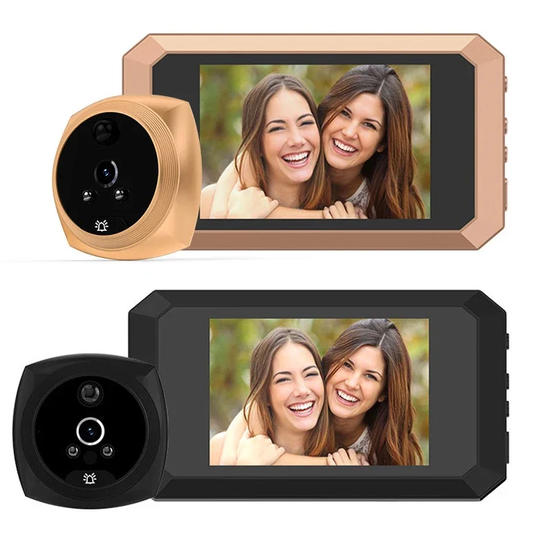 3.5 Inch Digital Doorbell Video Peephole Door Eye Viewer Camera 10x Zoom 135 Degree Wide Angle Night Vision Motion Detection