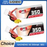 2PCS GAONENG GNB 3S 350MAH 11.1V 60C LiPo Battery With XT30 Plug  For FPV RC Racing Drone