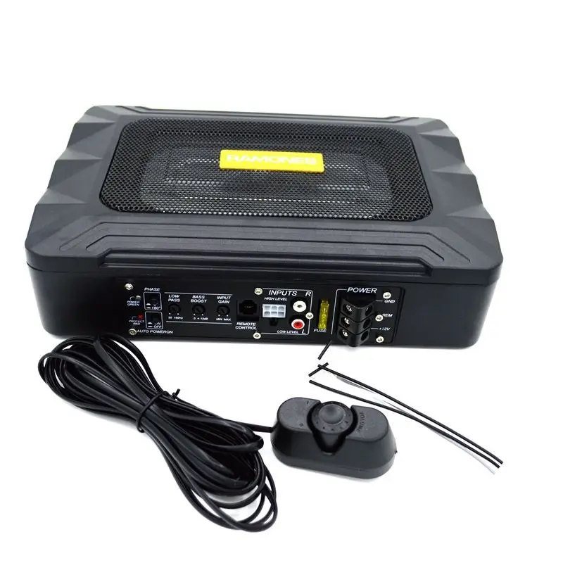 Car Ultra-thin Small Steel Cannon 12V Subwoofer Car Subwoofer Seat Bottom Audio Modified Active Cannon