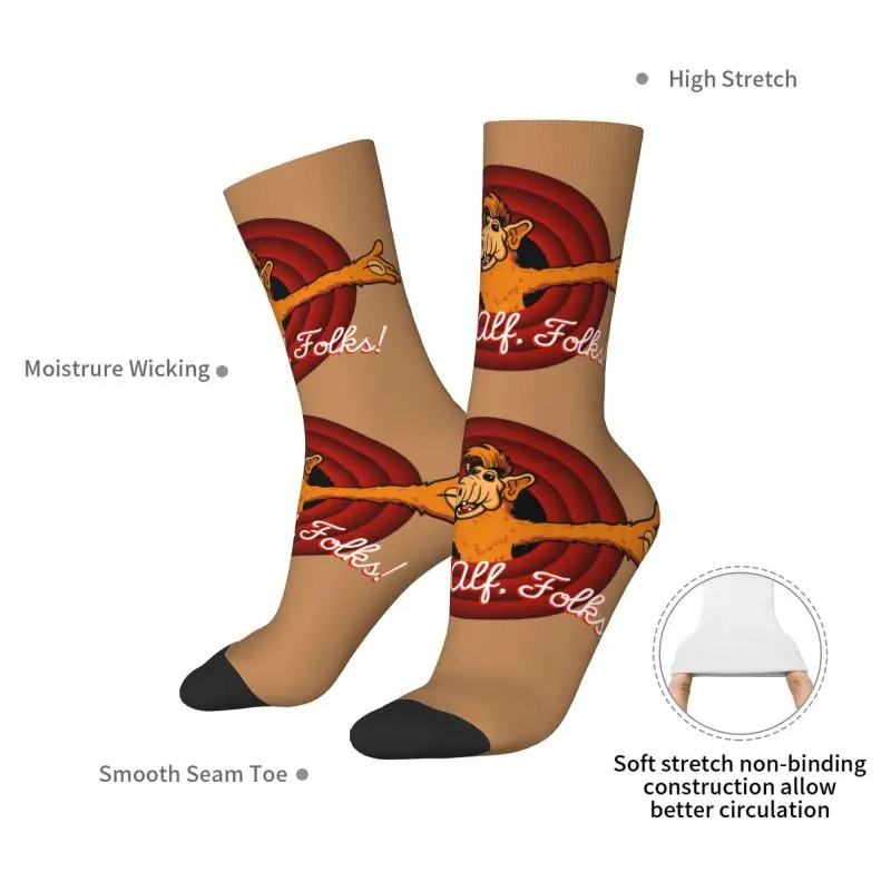 مخصص هذا ألف Folks الرجال طاقم الجوارب للجنسين مضحك ثلاثية الأبعاد مطبوعة الغريبة شكل الحياة الخيال العلمي تلفزيوني فستان الجوارب #5