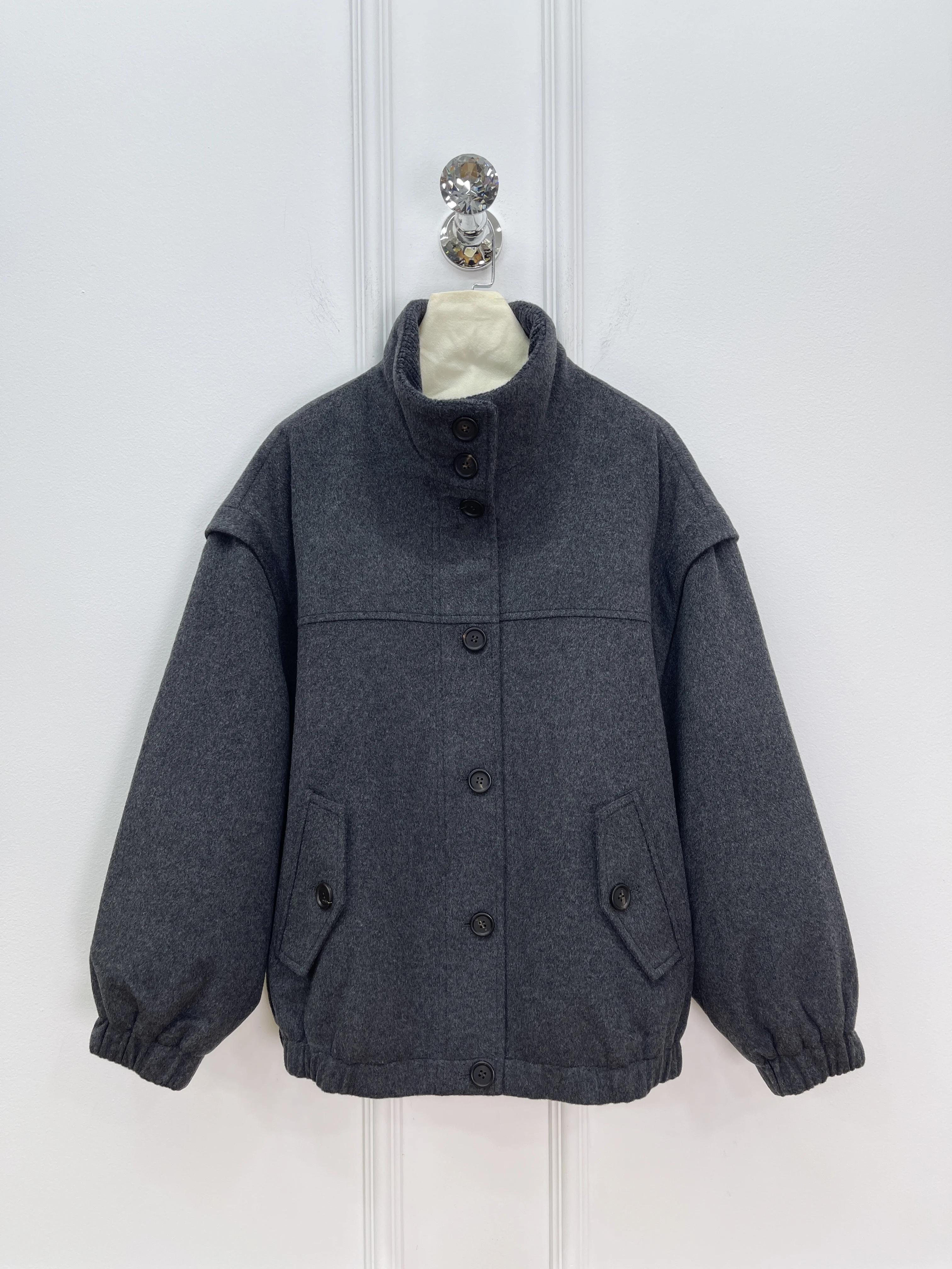 

Новая женская высококачественная куртка на молнии с воротником-стойкой, наполненная теплым хлопком, модные универсальные топы