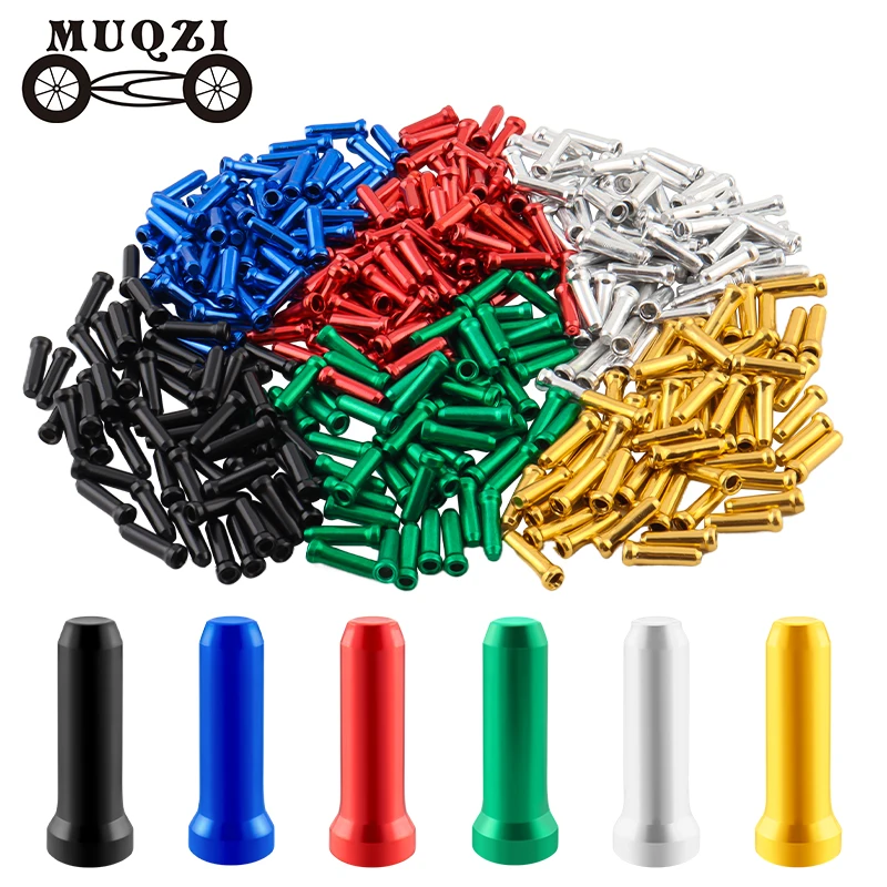 MUQZI Cable End Caps Alloy Cable End Crimps Bike Brake Shift Cable End Tips