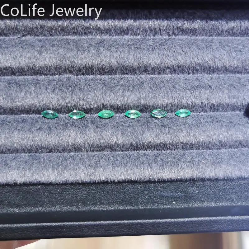 Marquise Cut 2.5mm *5mm Natural Emerald Loose Gemstone for Jewelry DIY