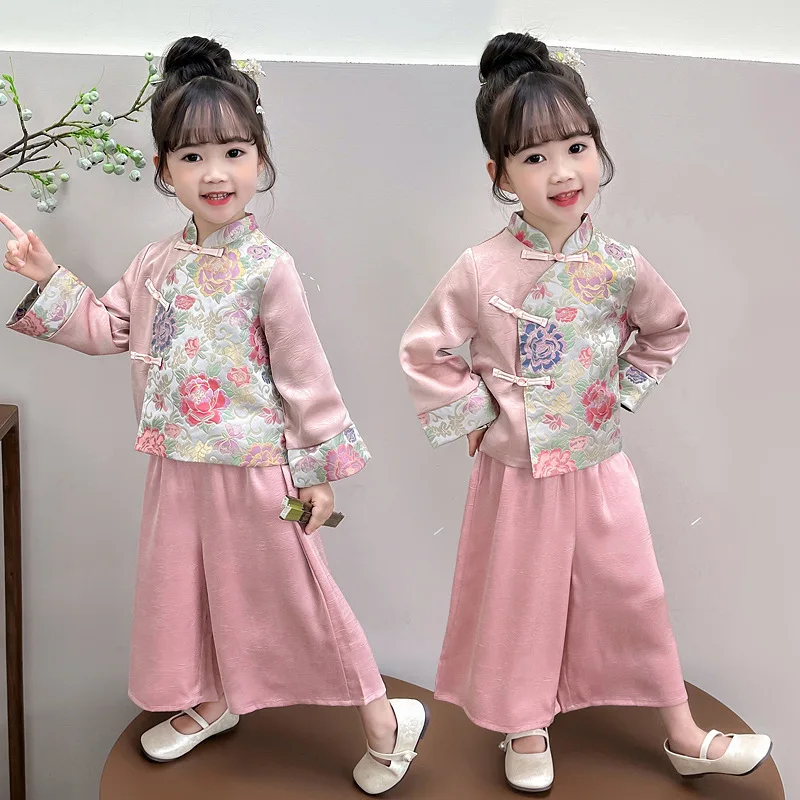 Hanfu Boys 2024 New Handsome Chinese Style Autumn Ancient Tang Girls' Super Immortal Costume Children's Traditiona Suit Spring