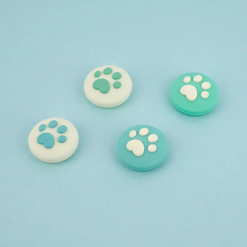 GeekShare Thumb Grips For Nintendo Switch Silicone Joystick Caps For Switch Lite PS5 Xbox One Cover Snowflake Cat Paw House Tree