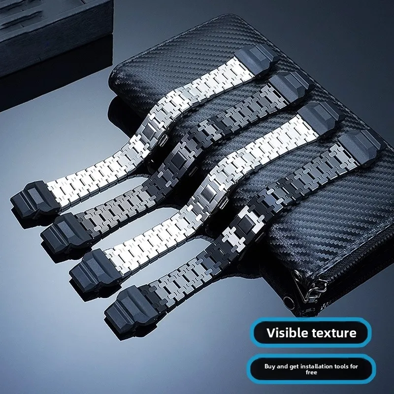 GBD H1000 Big Wrist Extended Stainless Steel Strap For G-SHOCK Casio 3475 GBD-H1000 Adapter Modified Metal Bracelet Accessories