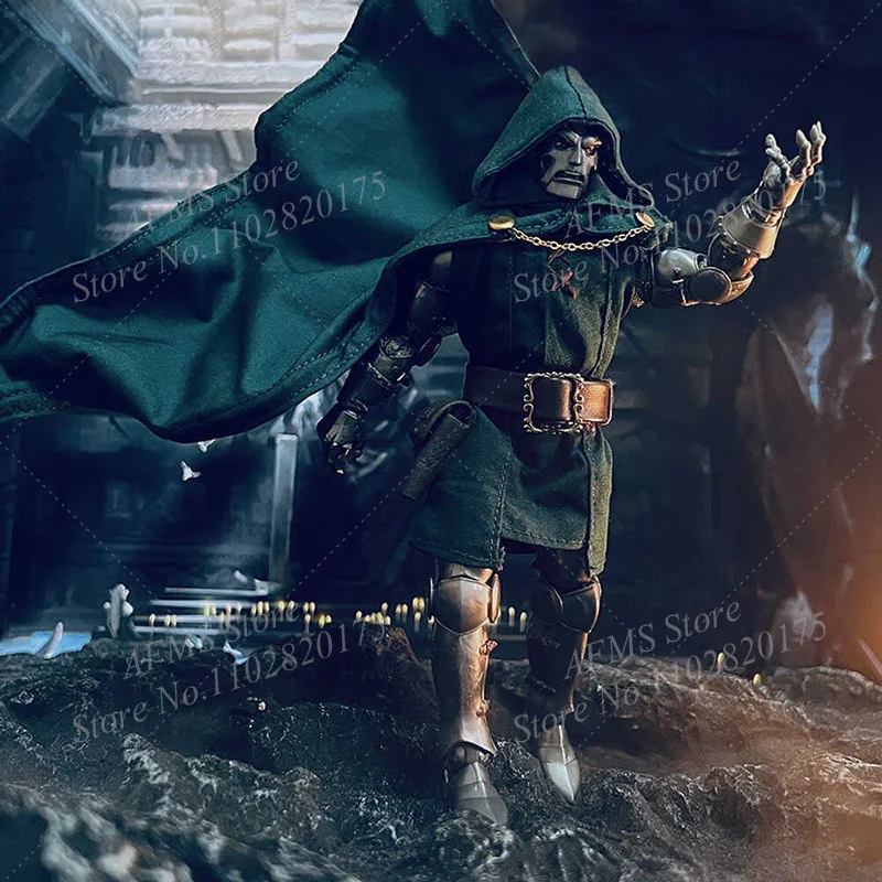 1/12 männer Soldat Doktor Doom Umhang Cosplay Comics Puppen Victor Von Doom Cape Kleidung Für 6 Zoll ML Action Figur modell – Detail 4