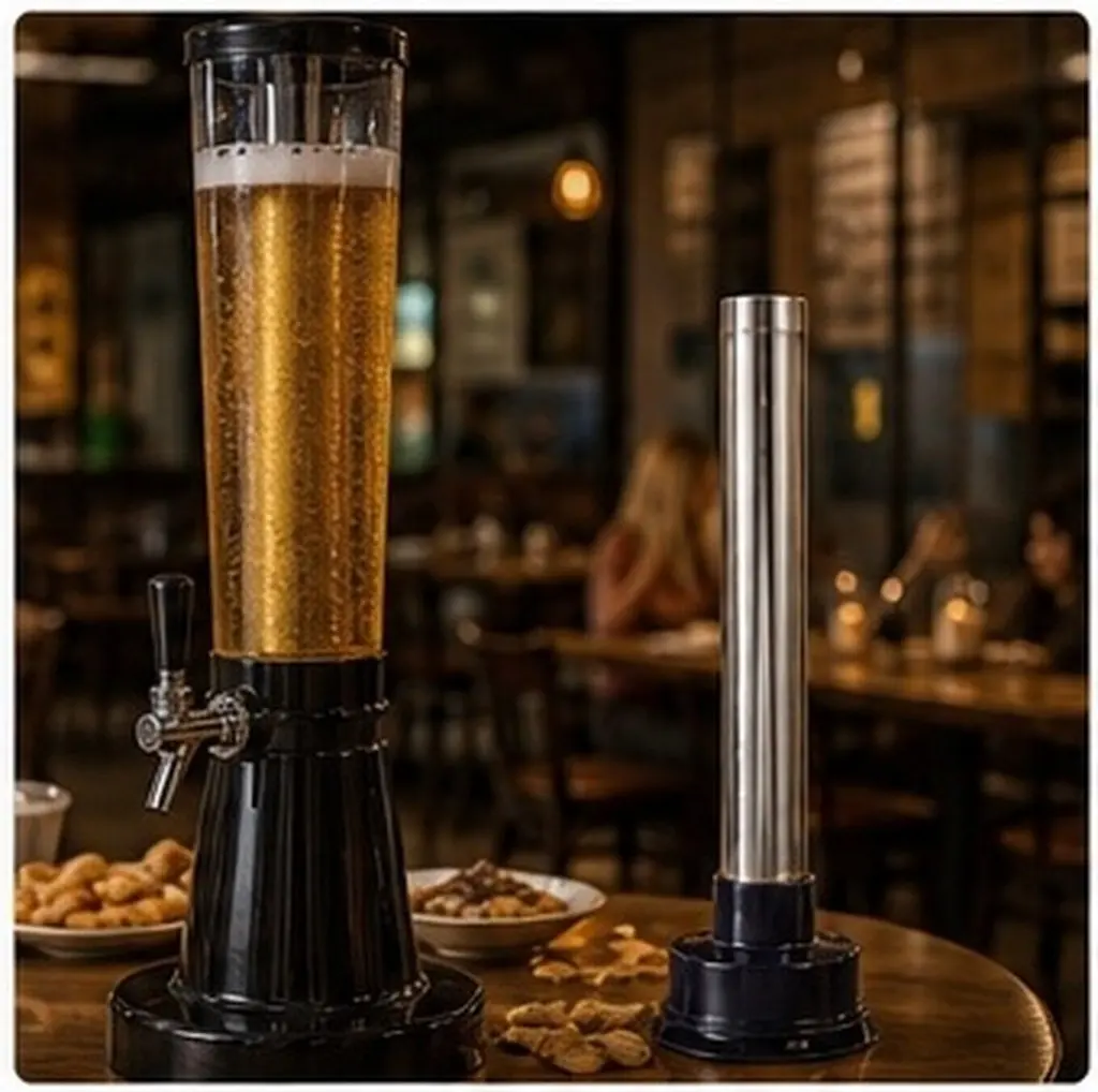 Stainless Steel Ice Column Tube – Reusable Cooling Rod for Beer, Whiskey, Cocktails & Beverages