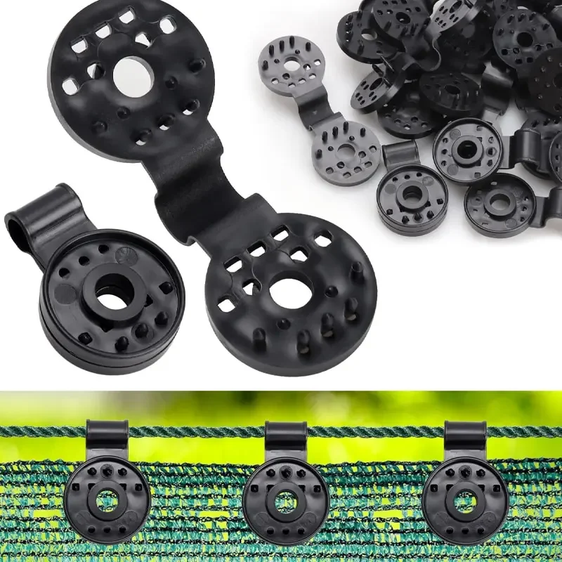 50/100Pcs Shade Cloth Clips Shade Fabric Clamps Grommets For Net Mesh Cover Sunblock Fabric In Garden Backyard Greenhouse Fixer