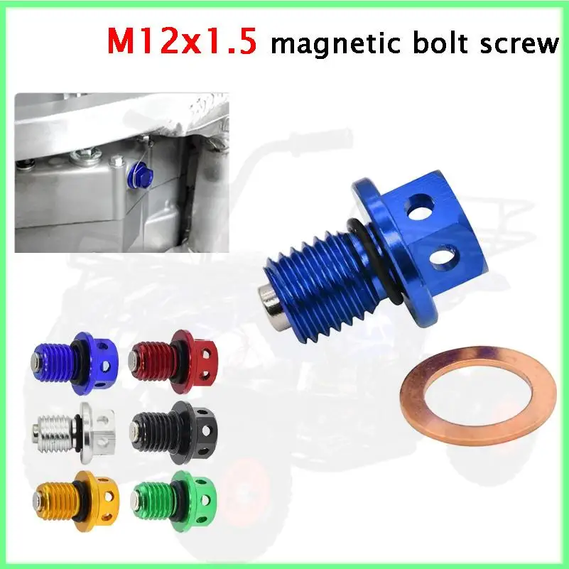 Suitable for Motorcycle M12x1.5 Oil Drain Plug Bolt Accessories M12x1.5 Magnetic Oil Drain Plug Bolt