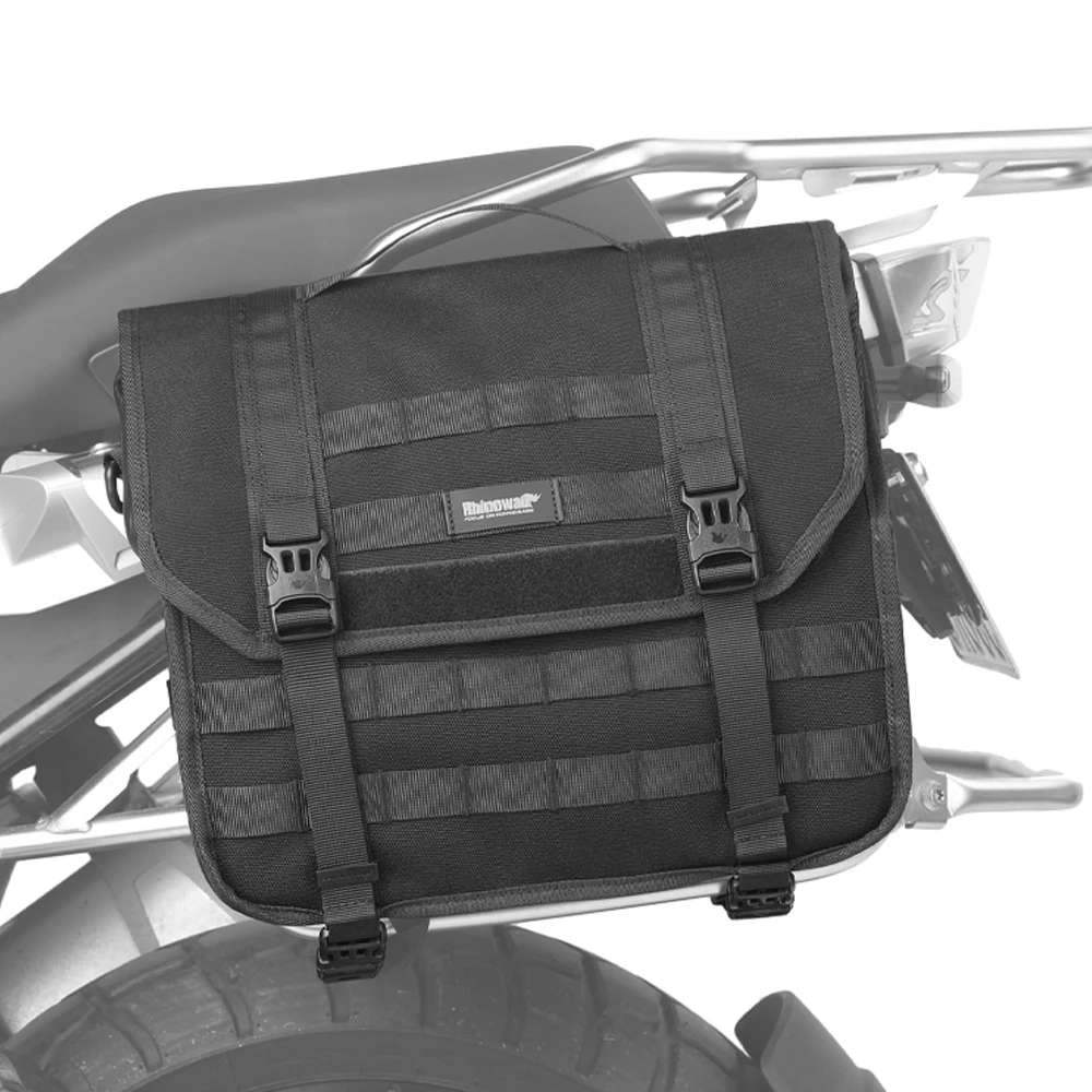 

Motorcycle Saddle Bag Quick Release Luggage Bag Large Capacity Side Storage Organizer 13L Support Panel Waterproof Inner Pouch