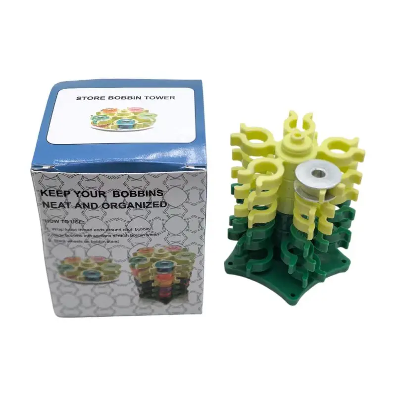 New Steel Sewing Machine Bobbin Collection Clamp Rotating Collection Box Detachable Collection Clamp Thread Core Storage Tower