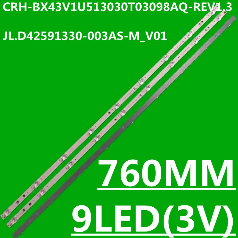 

30Kit LED Backlight Strip For 43R6E1 43H6570F 43H6590F R43B7120UK JL.D42591330-003AS-M_V01 CRH-BX43V1U513030T03098AQ-REV1.3