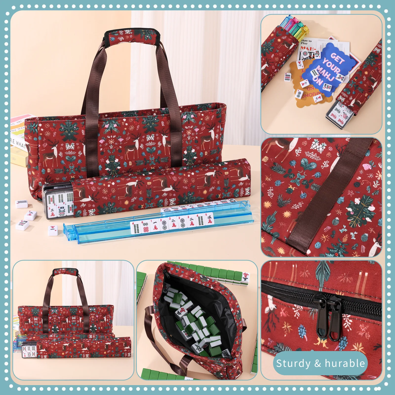 Modische neue multifunktionale Handtasche mit bedrucktem Design, tragbar, hoher ästhetischem Wert, großes Fassungsvermögen. – Detail 1