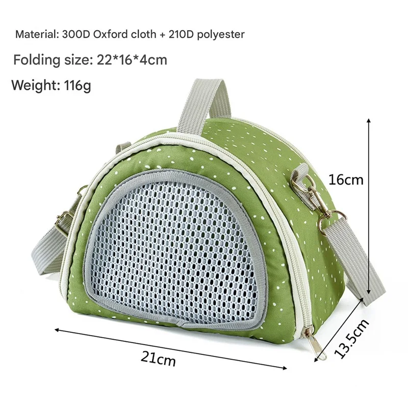 الهامستر الناقل الفئران حقيبة لطيف نقطة طباعة الحيوانات الصغيرة السكر شراعية حقيبة سفر جربيل القنفذ المحمولة السفر الناقل
