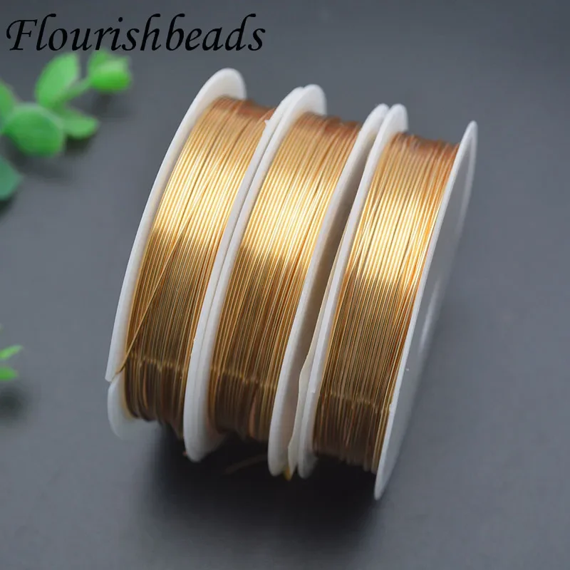 10 Rolls/lot Gold Color Metal Copper Wire Beading Rope Cord Fishing Thread String for Women  DIY Necklace Jewelry Making