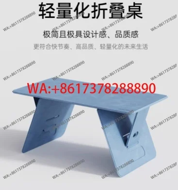 Portable Folding Table - Mini Laptop Desk for Bed, Sofa, Travel, Office & Study, Lightweight Card Table for Eating/Writing