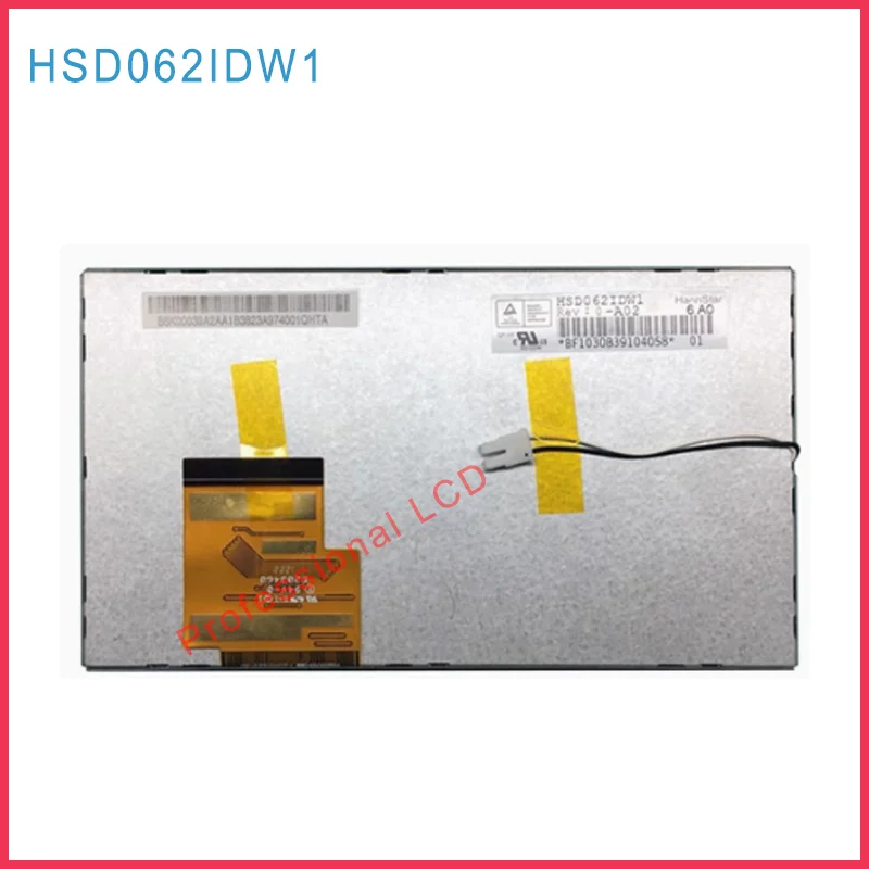 Original  6.2 Inch HSD062IDW1 A00 A01 A02 LCD Display Screen Panel With Touch For Car-DVD LCD Monitor
