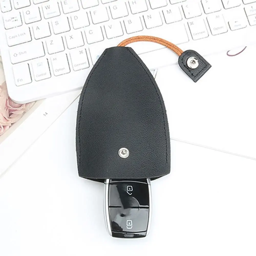 Animals PU Leather Key Bag Deer Antler Door Key Case Keychain Pouch Housekeepers Key Holder Key Wallets Pull Type Key Bag