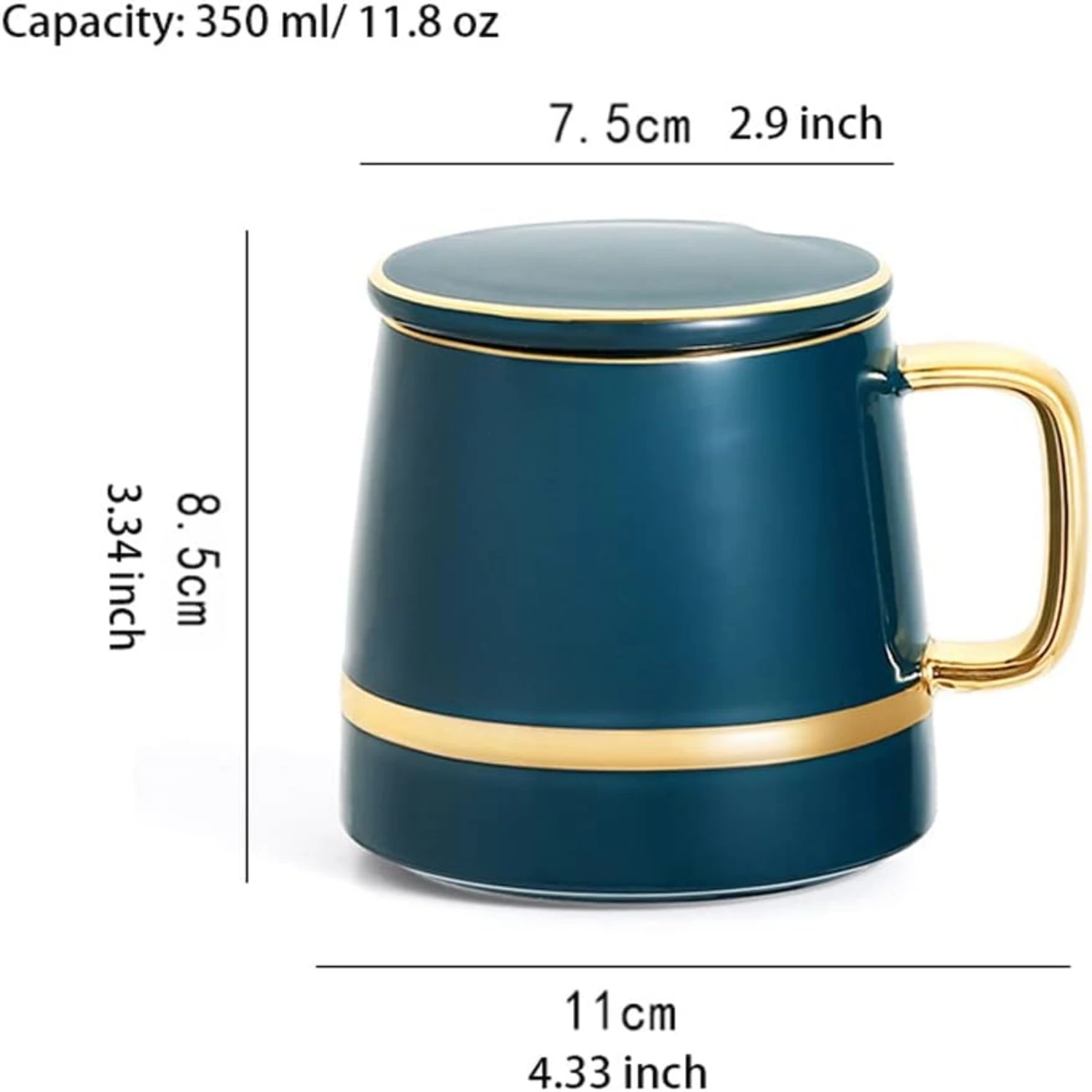 is Elegant Ceramic Tea Cup Set in Color A, boasting a generous Ounce capacity and a mesmerizing design. Elevate your tea-drinkin