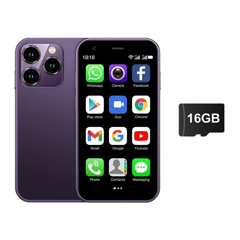 SERVO 15SE Mini Smartphone 3G WCDMA Android Systeem WiFi Hotspot Play Store 3.0 "Display Kleine Palm Smartphones Dual SIM Standby