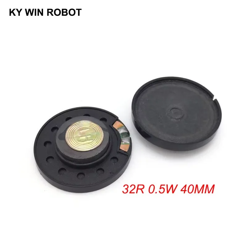 

2pcs New Ultra-thin speaker Doorbell horn Toy-car horn 32 ohms 0.5 watt 0.5W 32R speaker Diameter 40MM 4CM thickness 10MM