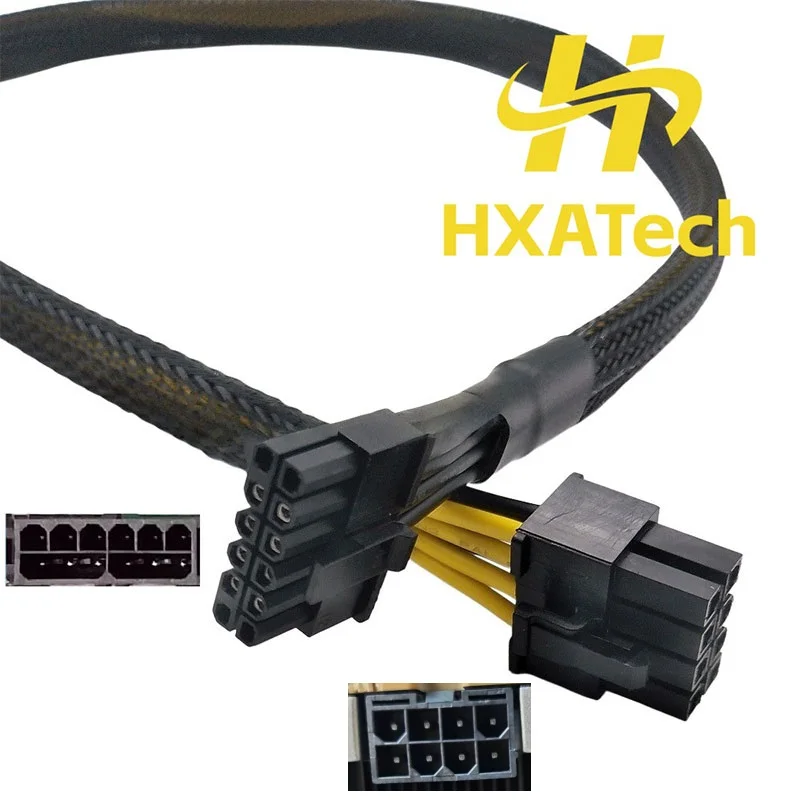 High Quality mini 12pin to 2x8pin PCIE Graphic Card Power Cable for Lenovo ST658V2 and GPU 2080 3090 A10 P100 4090