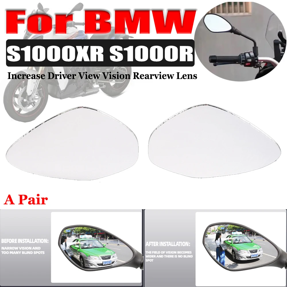 

For BMW S1000XR S1000R S1000 S 1000 XR R 1000XR Accessories Convex Mirror Increase View Vision Rearview Lens Mirrors Side Mirror