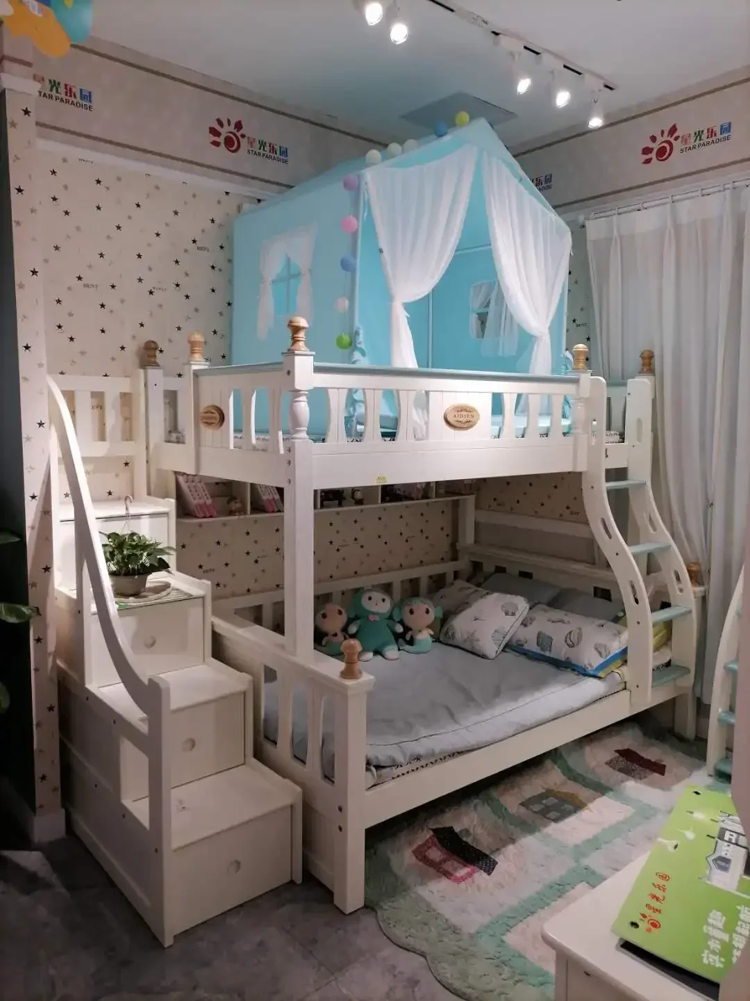 Modern designed boy  bunk bed set with competitive price  children's bedroom furniture