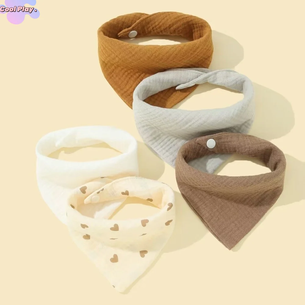 

Мягкие, приятные для кожи детские слюнявчики с высокой впитываемостью, однотонные, для новорожденных, на кнопках, хлопковые, для кормления и отрыжки